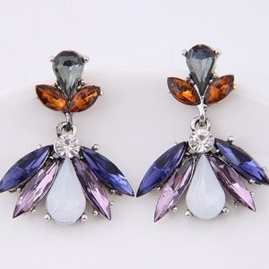 JULIE | Gemstone Drop Dangle Statement Earrings